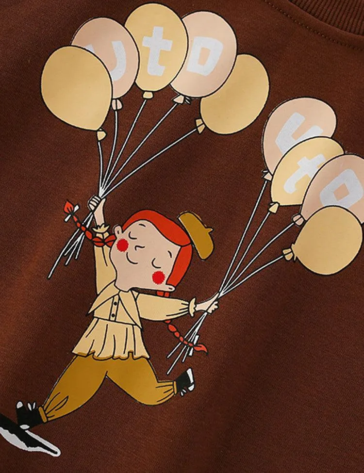 Balloon Girl Printed Sweatshirt - Image 2