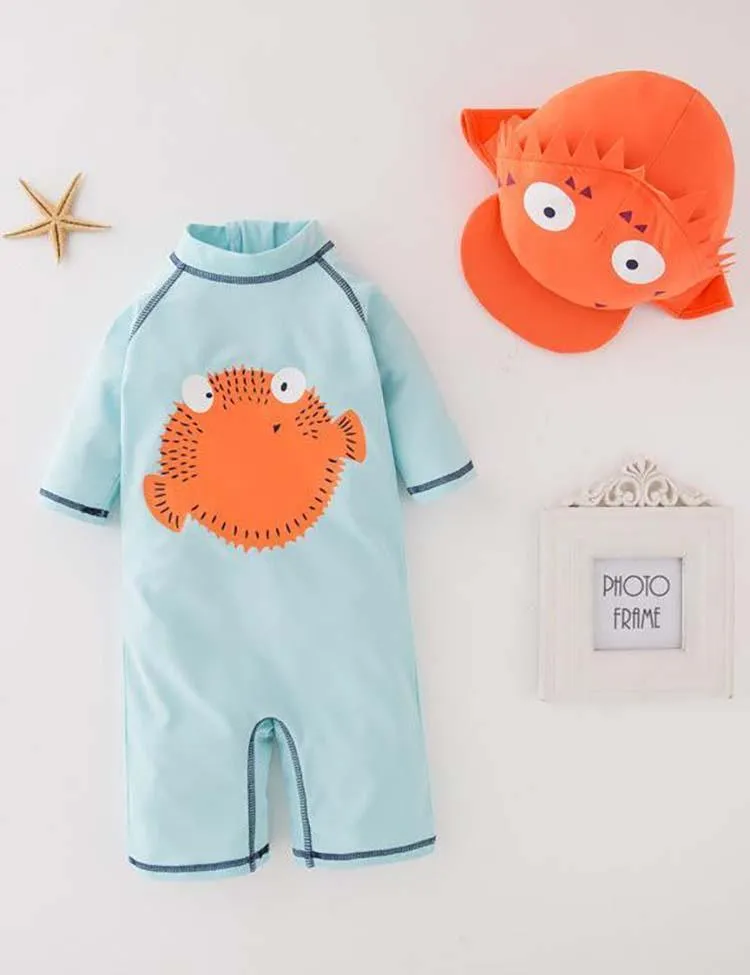 2-Piece Dolphin Sleeve Swimsuit - Image 4