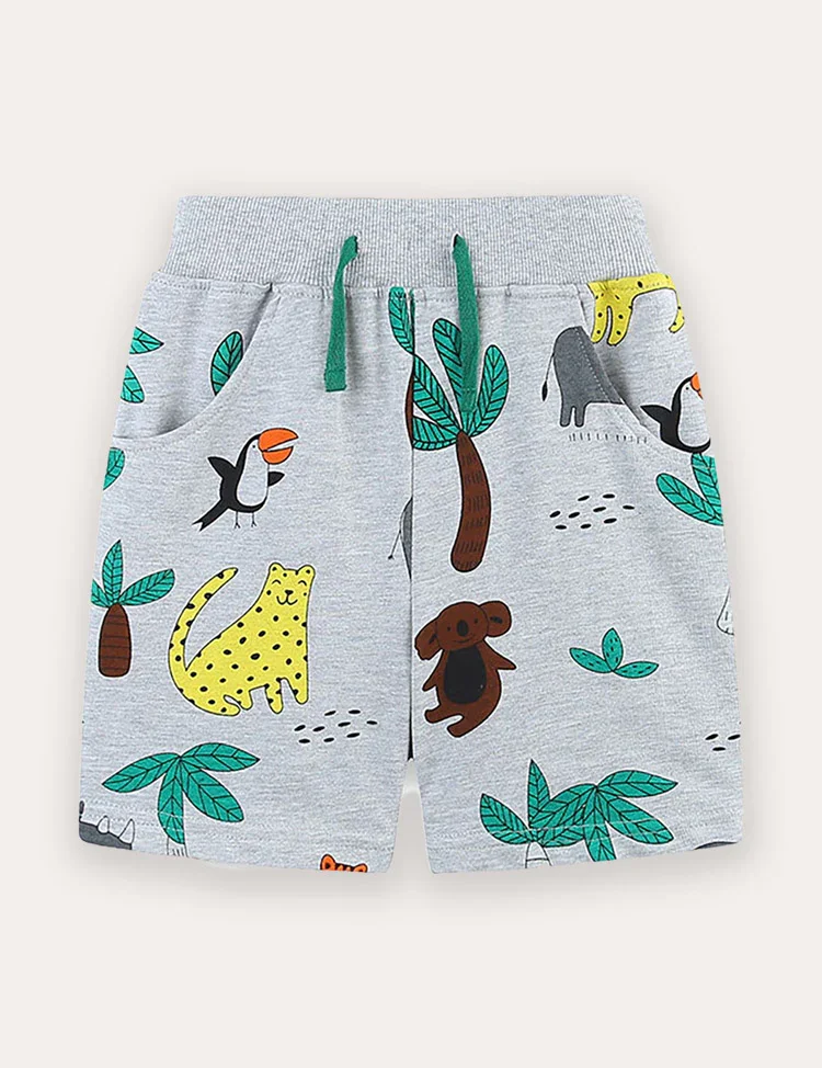 Animal Print Shorts