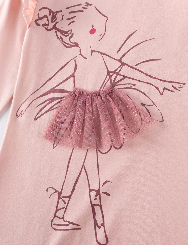 Ballet Girl Long Sleeve Dress - Image 3