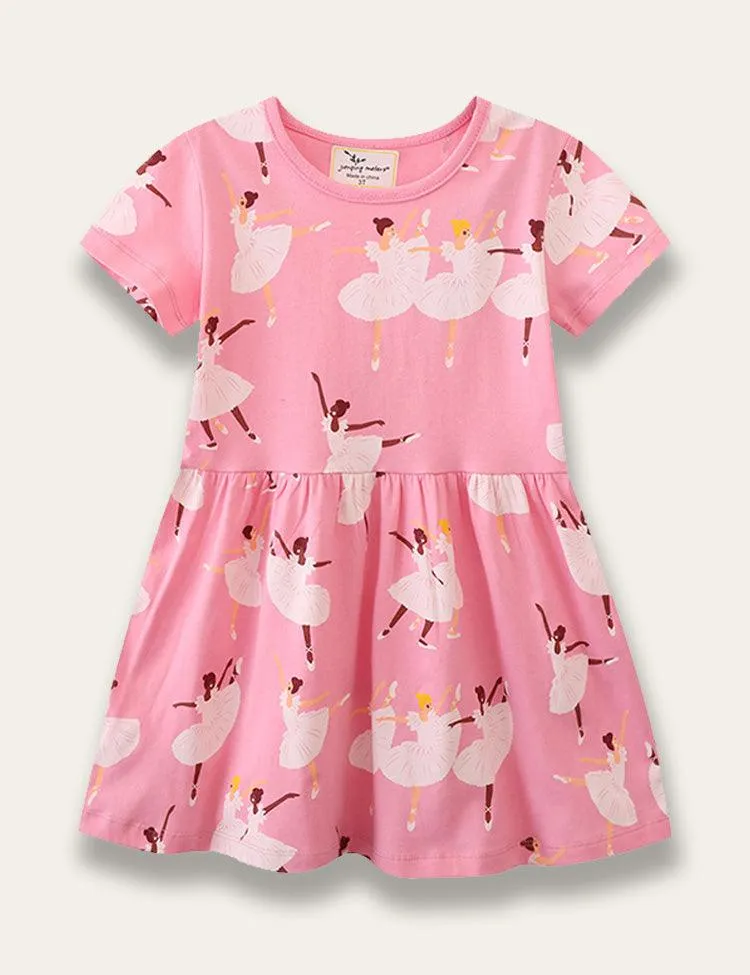 Ballet Girl Printed Dress