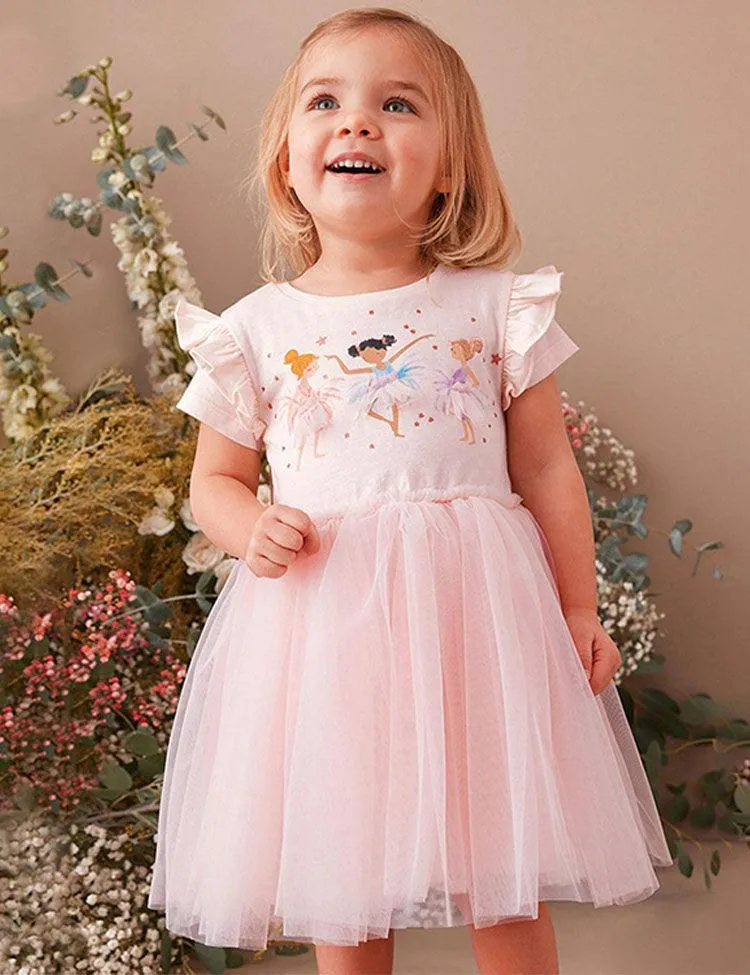 Ballet Girl Printed Tulle Dress - Image 2