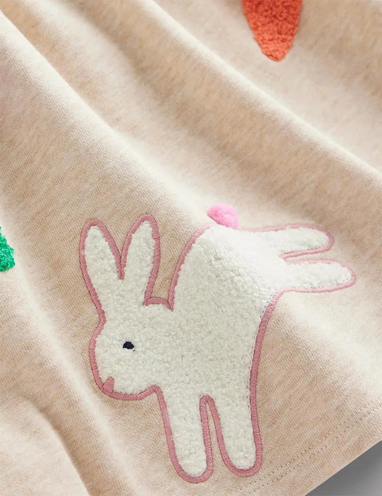 Boucle Appliqué Sweat Dress - Image 3