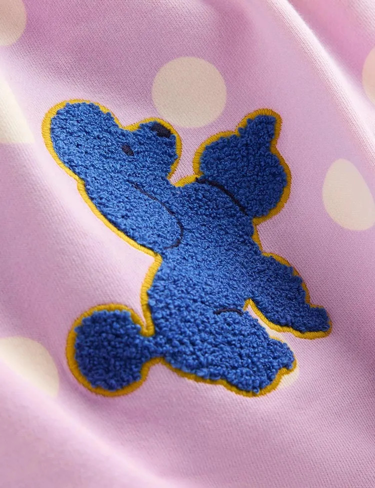Boucle Appliqué Sweat Dress - Image 3