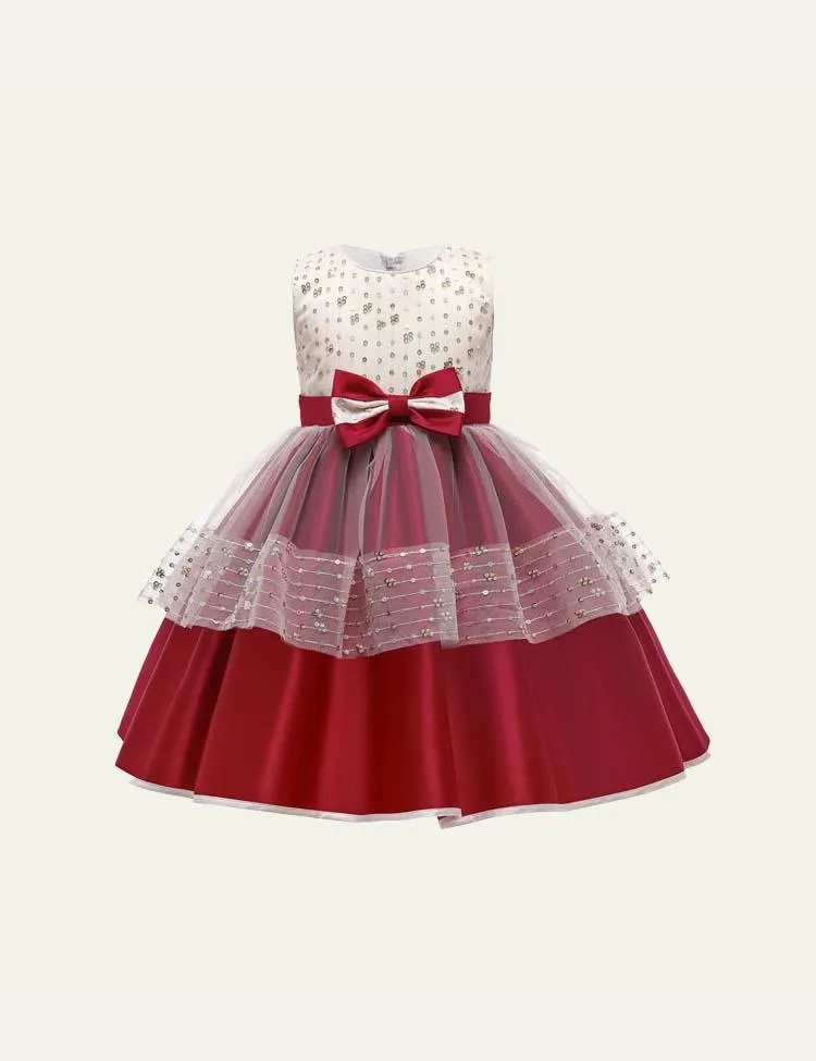 Bow Mesh Party Dress - Image 2