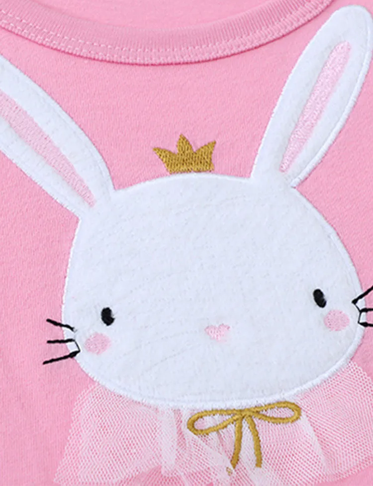 Bunny Princess Appliqué Dress - Image 3