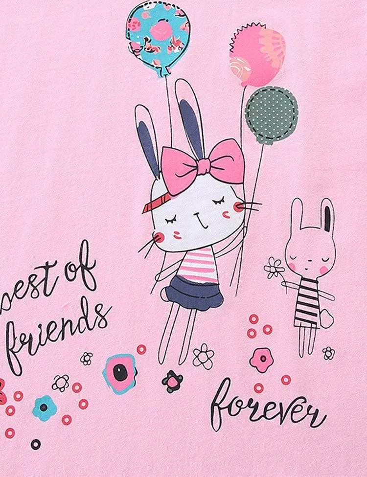 Bunny Printed Crewneck T-shirt - Image 3