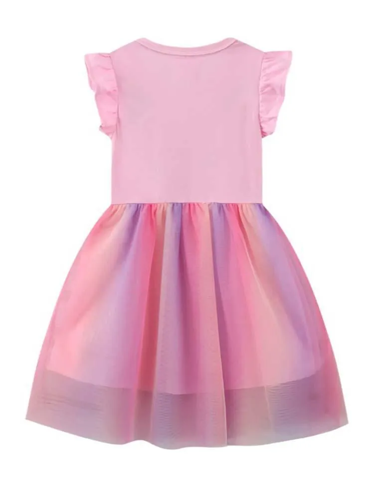 Butterfly Embroidered Short Sleeve Dress - Image 2