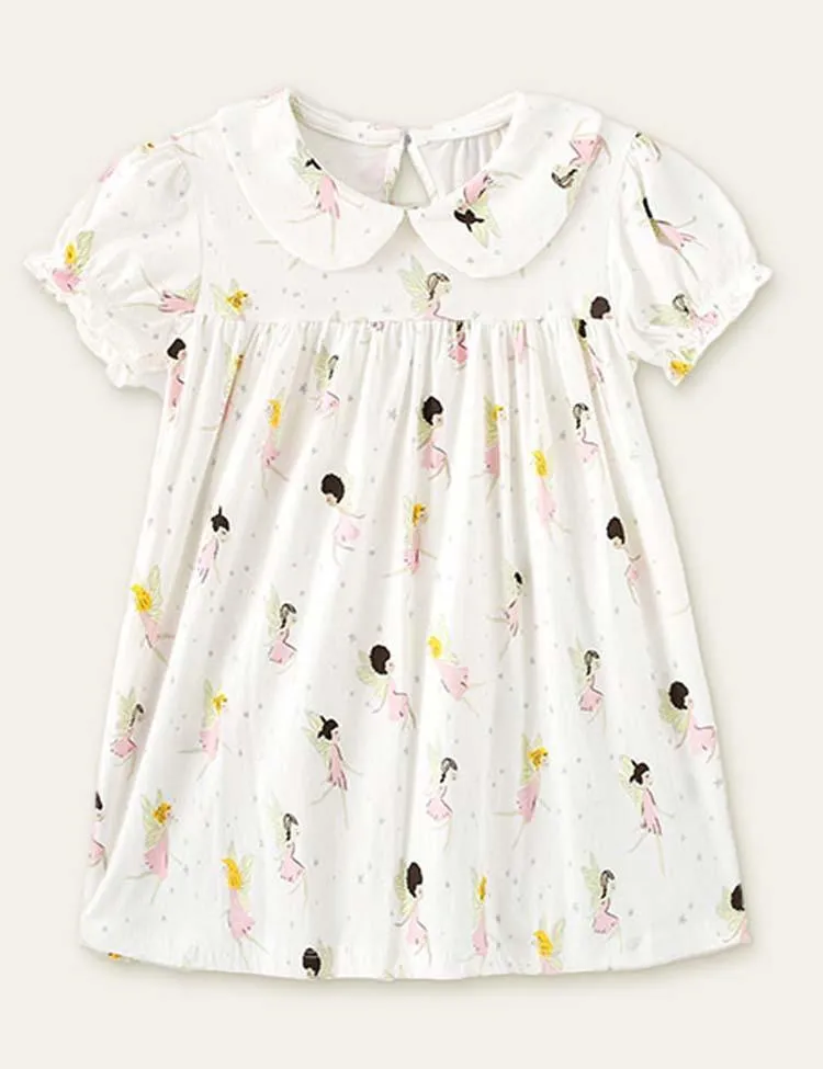 Butterfly Girl Printed Dress