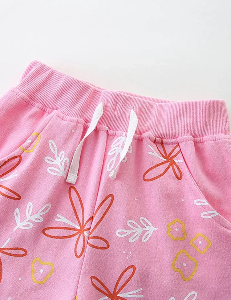 Butterfly Print Cotton Shorts - Image 3