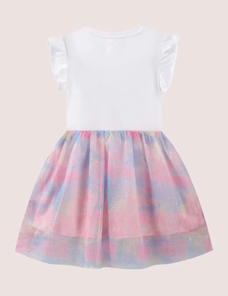 Butterfly Sequins Tulle Dress - Image 2