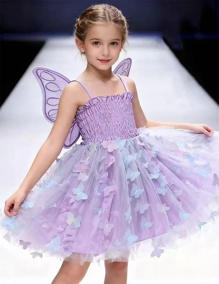 Butterfly Suspender Tulle Princess Dress