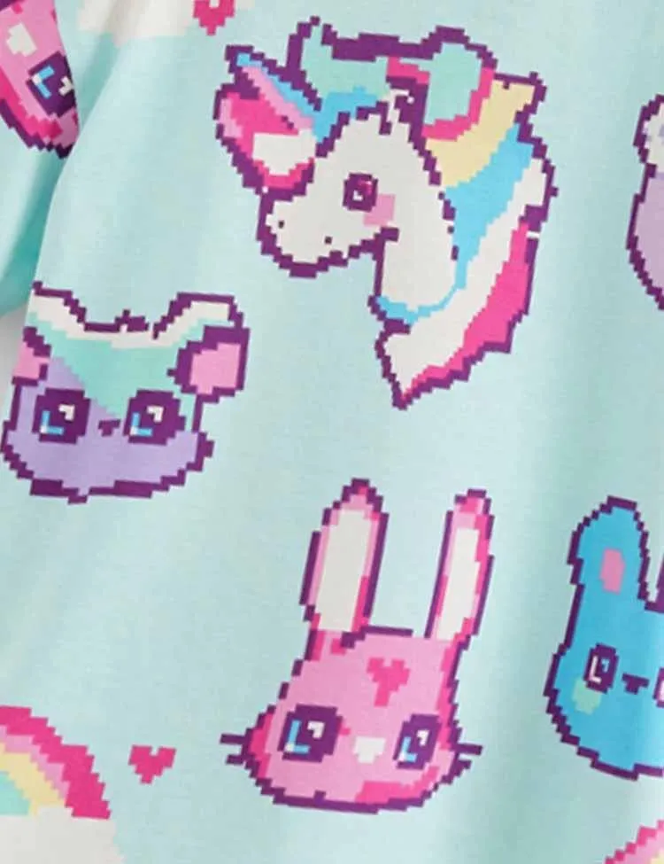 Cartoon Animal Rainbow Suit - Image 3