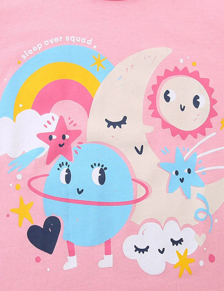 Cartoon Cute Planet T-Shirt - Image 2