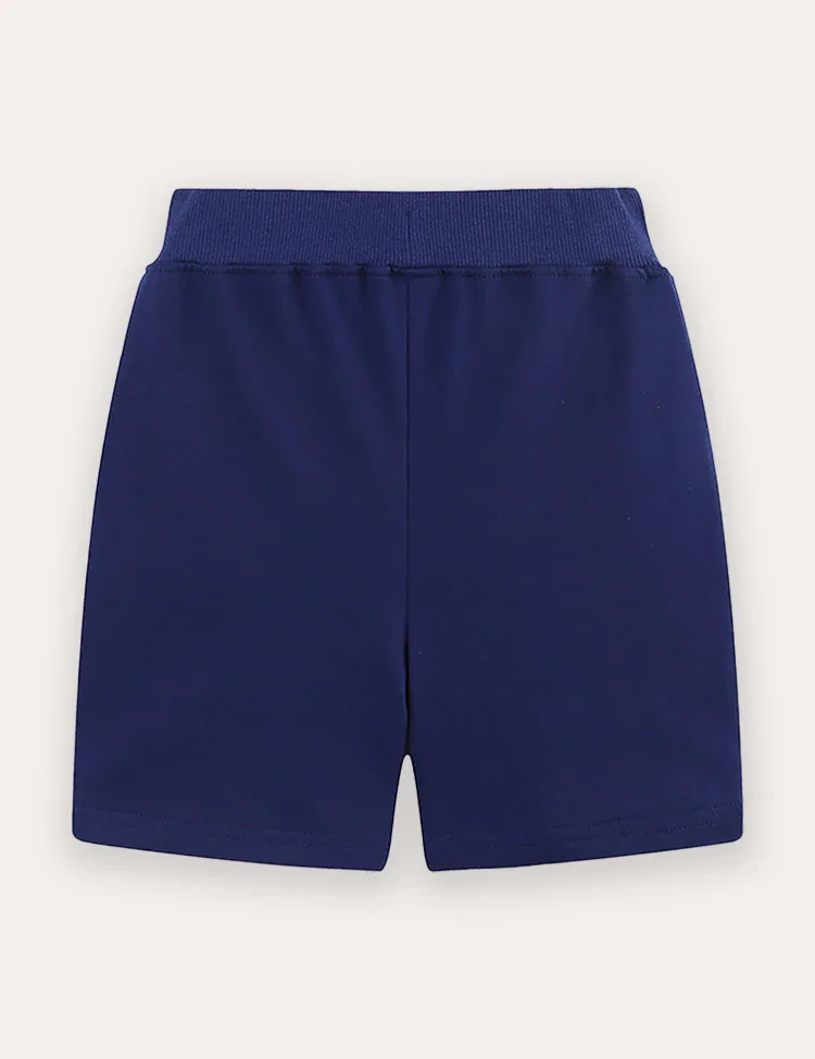 Cartoon Dinosaur Applique Shorts - Image 2