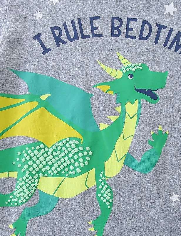 Cartoon Dragon Printed Set - Image 3