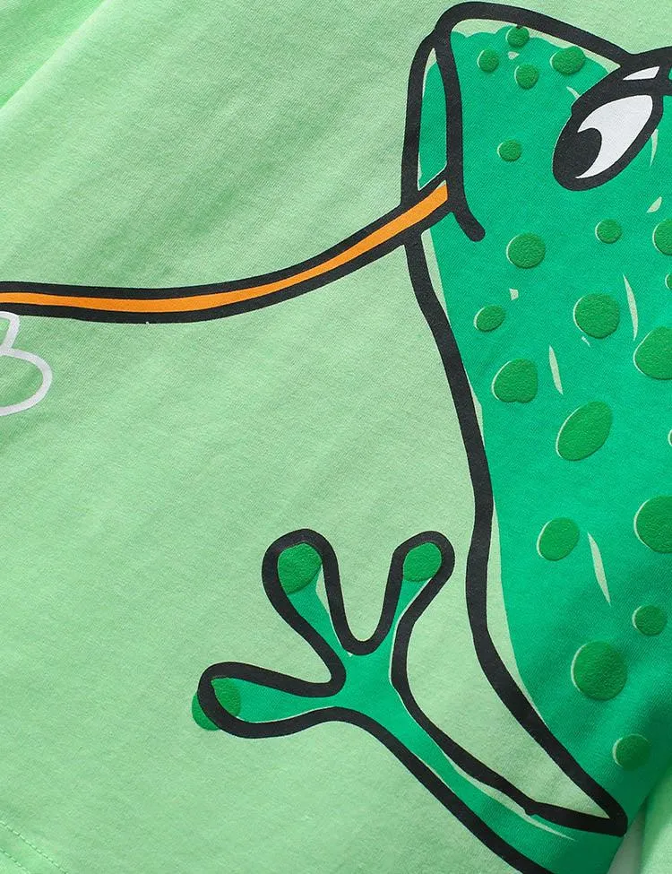 Cartoon Frog Printed Long Sleeve T-Shirt - Image 2