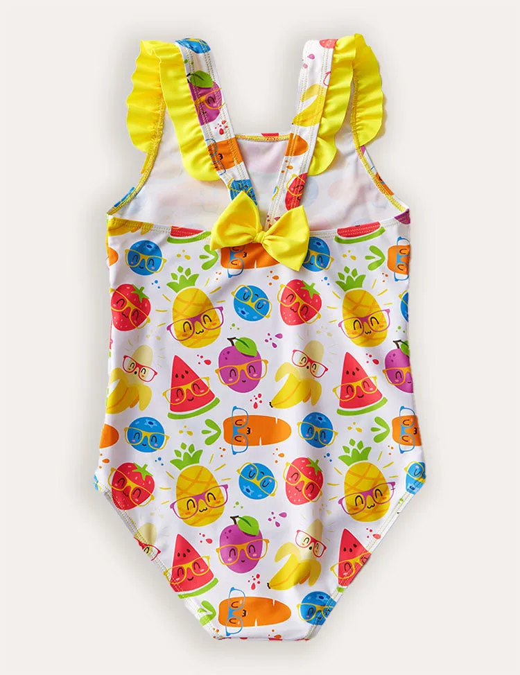 Cartoon Fruit Print One-piece Swimsuit - Image 2