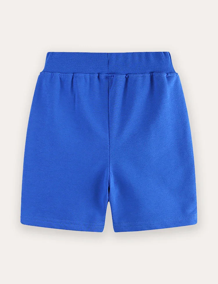 Cartoon Lion Embroidered Shorts - Image 2