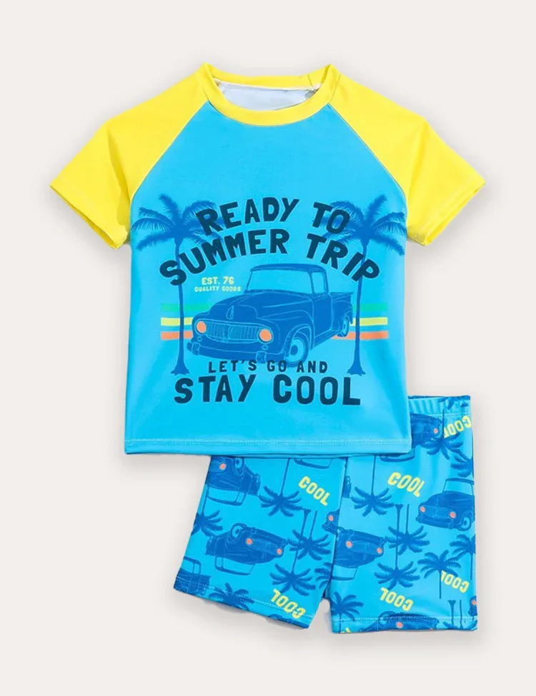 Cartoon Print One-piece Swimsuit - Image 6