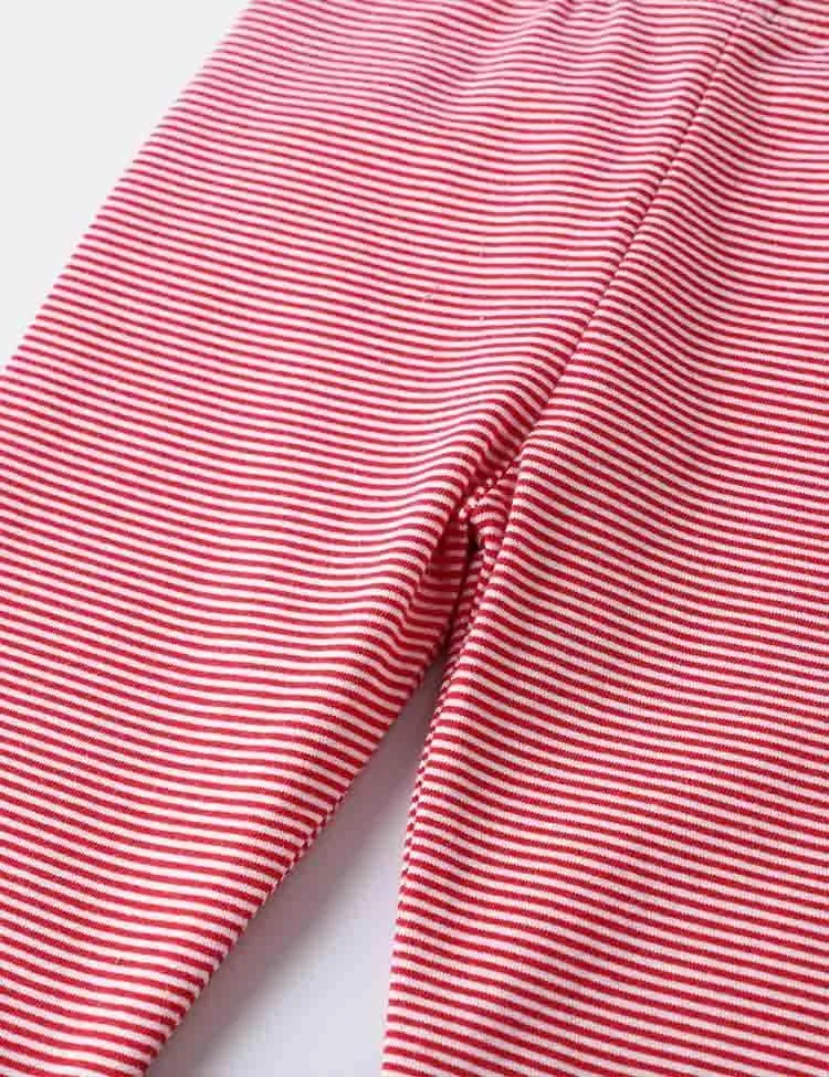Unicorn Appliqué Striped Leggings - Image 3