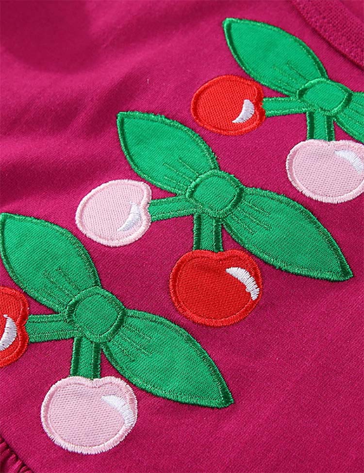 Cherry Embroidered Dress - Image 4