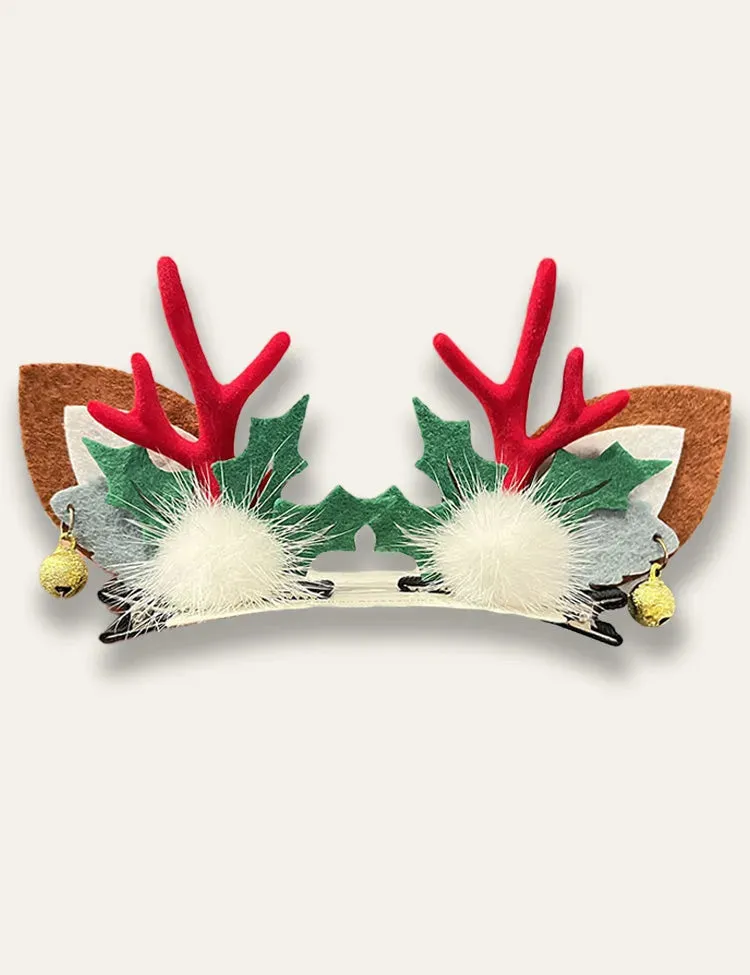 Christmas Cute Elk Antler Hairpin - Image 4