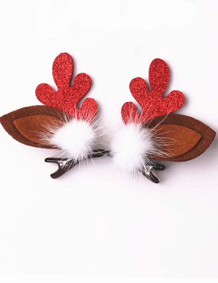 Christmas Elk Hairpins