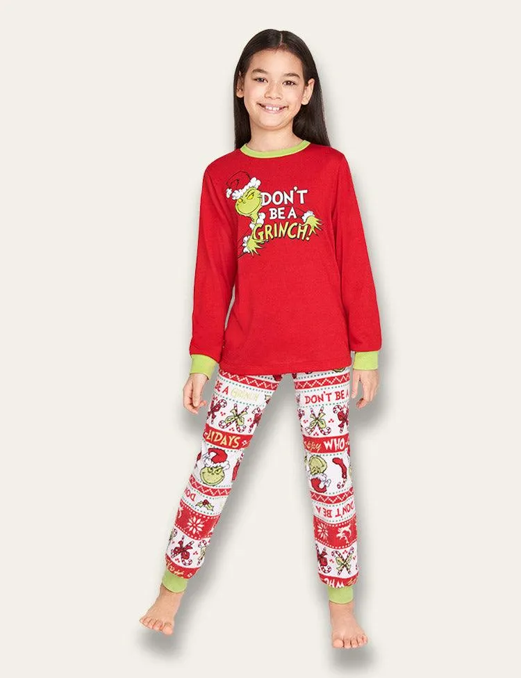 Christmas Grinch Print Family Matching Pajamas - Image 2