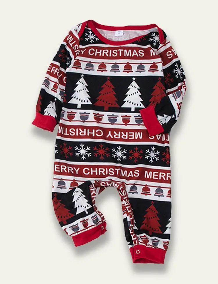 Christmas Plaid Stitching Family Matching Pajamas - Image 4