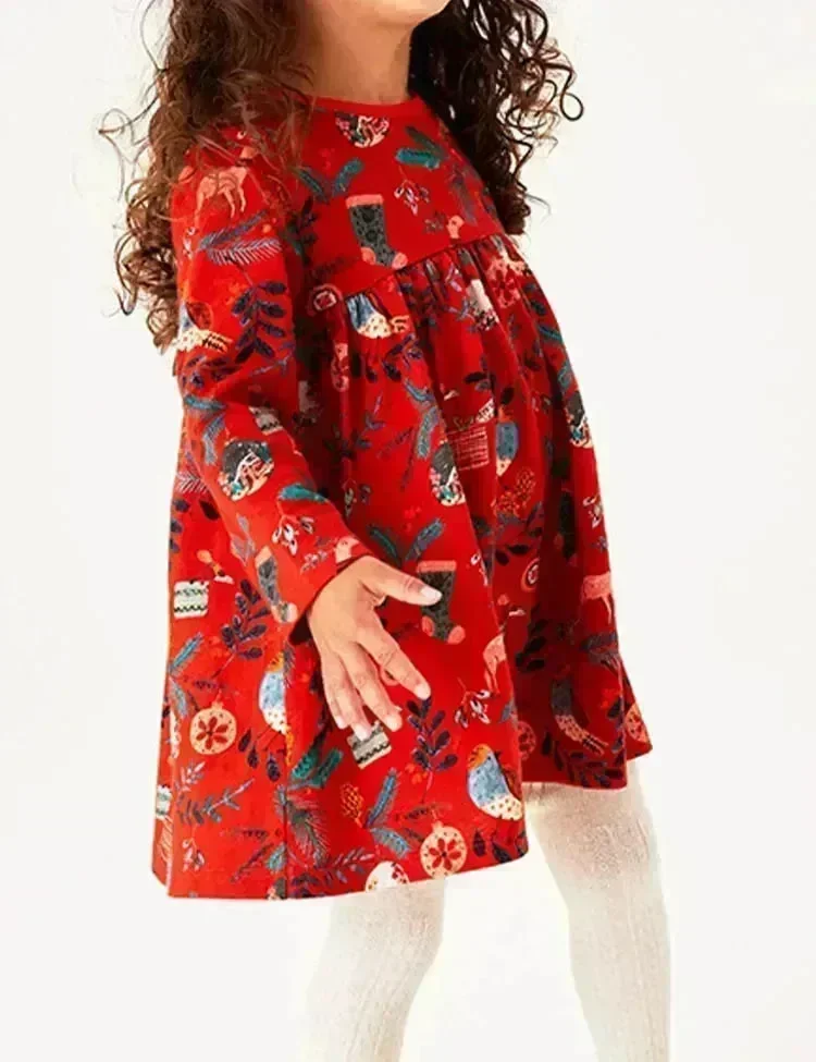 Christmas Reindeer Birdy Printed Dress - Image 2