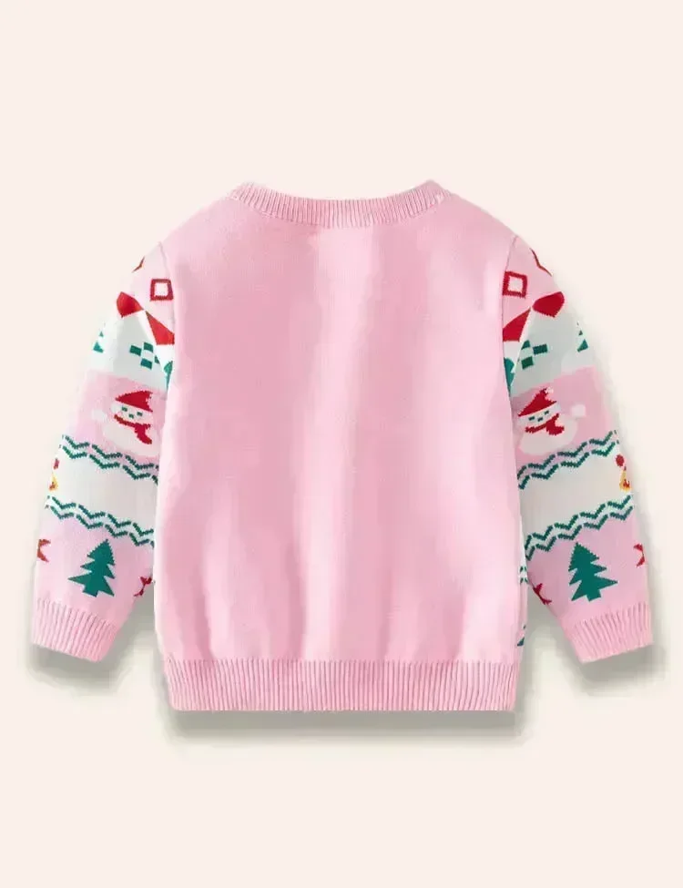 Christmas Snowman&Gingerbread Man Sweater - Image 2