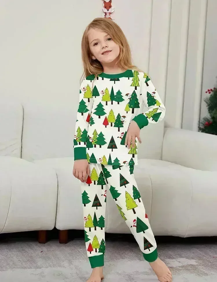Christmas Tree Full Printed Family Matching Pajamas - Image 2