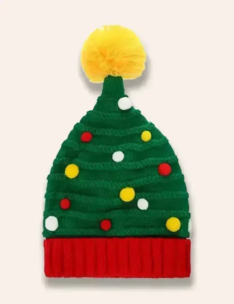 Christmas Tree Knitted Hat - Image 2