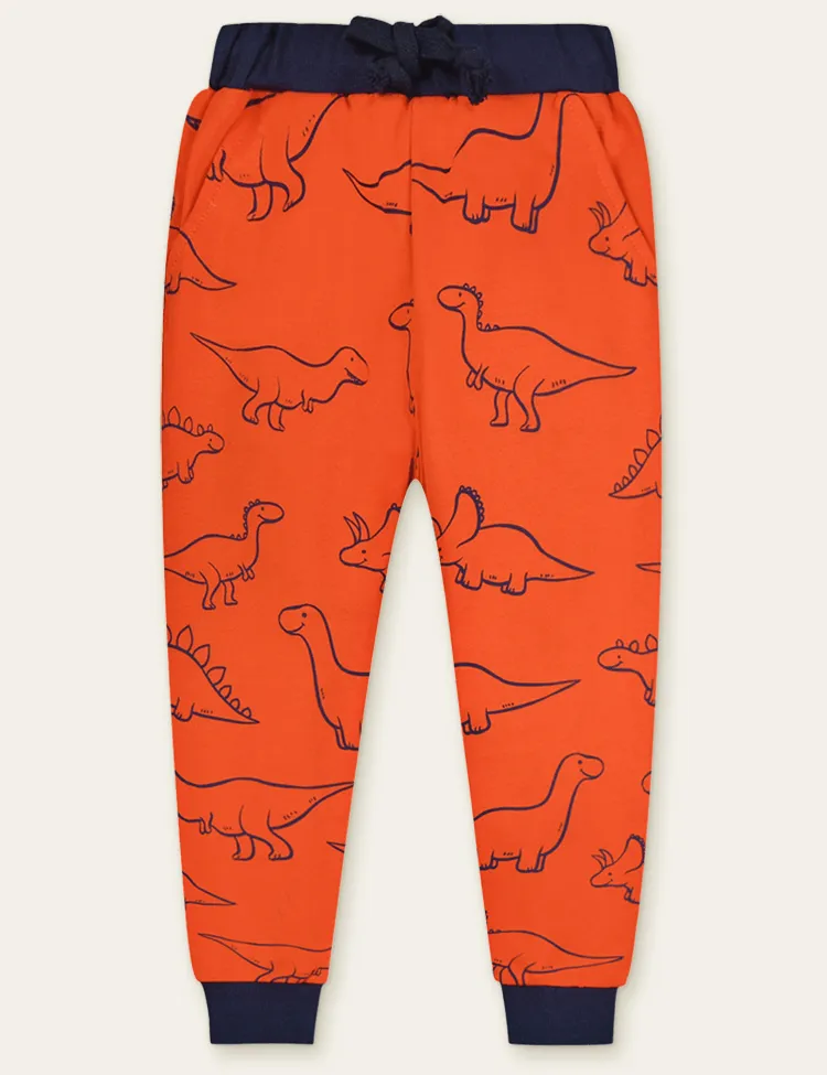 Color Cartoon Printed Sweatpants - Image 6