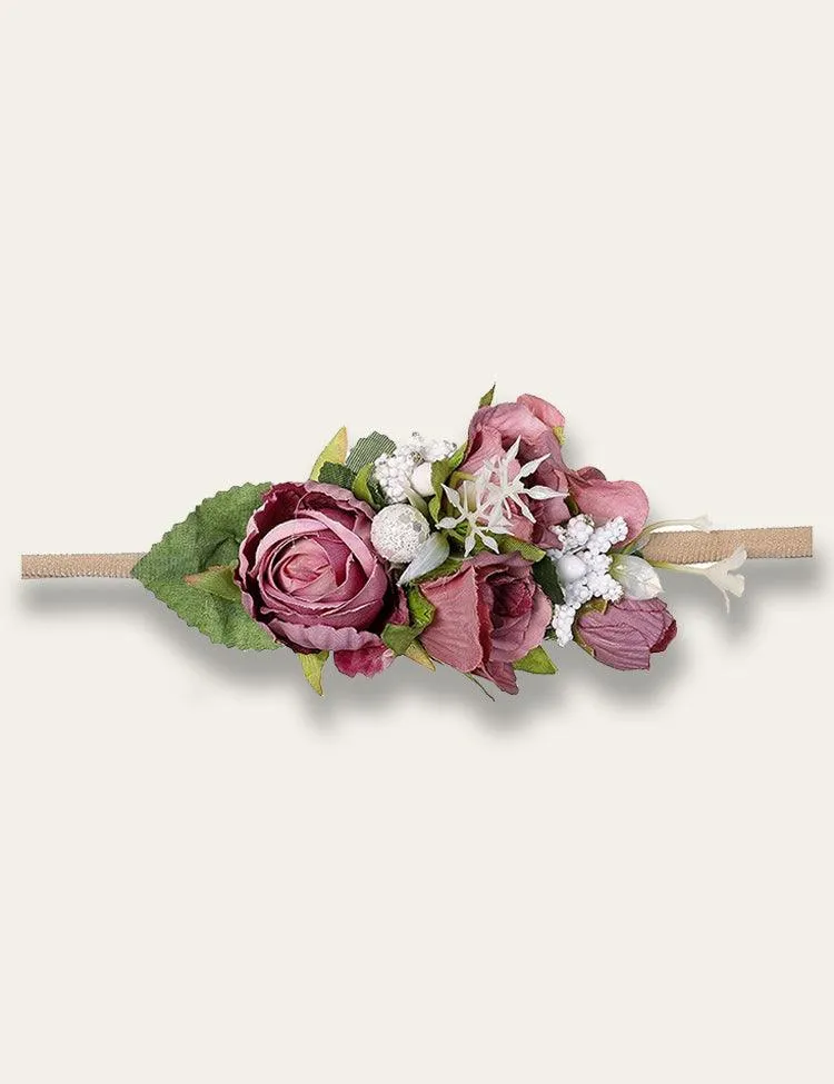 Colorful Artificial Flower Headband - Image 3