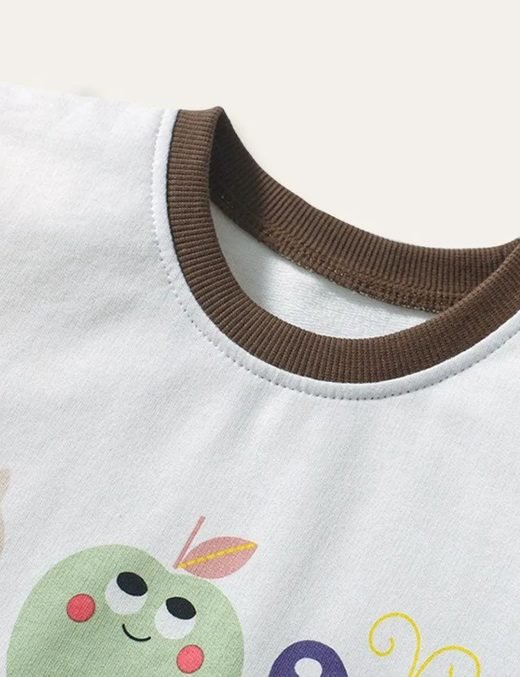 Colorful Butterfly Print Short Sleeve Set - Image 4