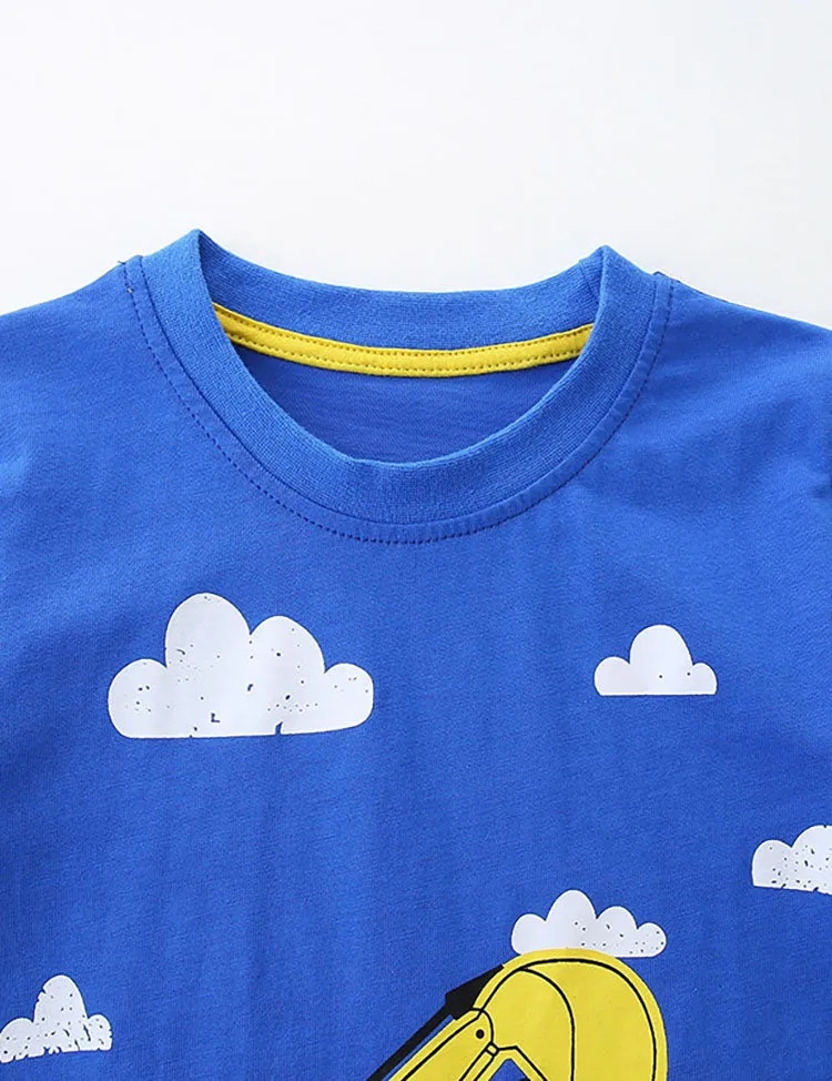 Construction Car Printed Short Sleeve T-Shirt - Image 3