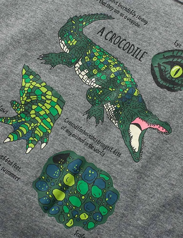 Crocodile Print Short Sleeve T-shirt - Image 2