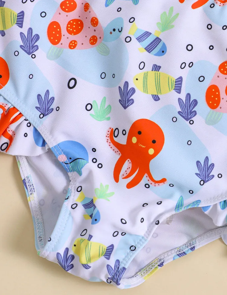 Octopus Printed Swimsuit - Image 4