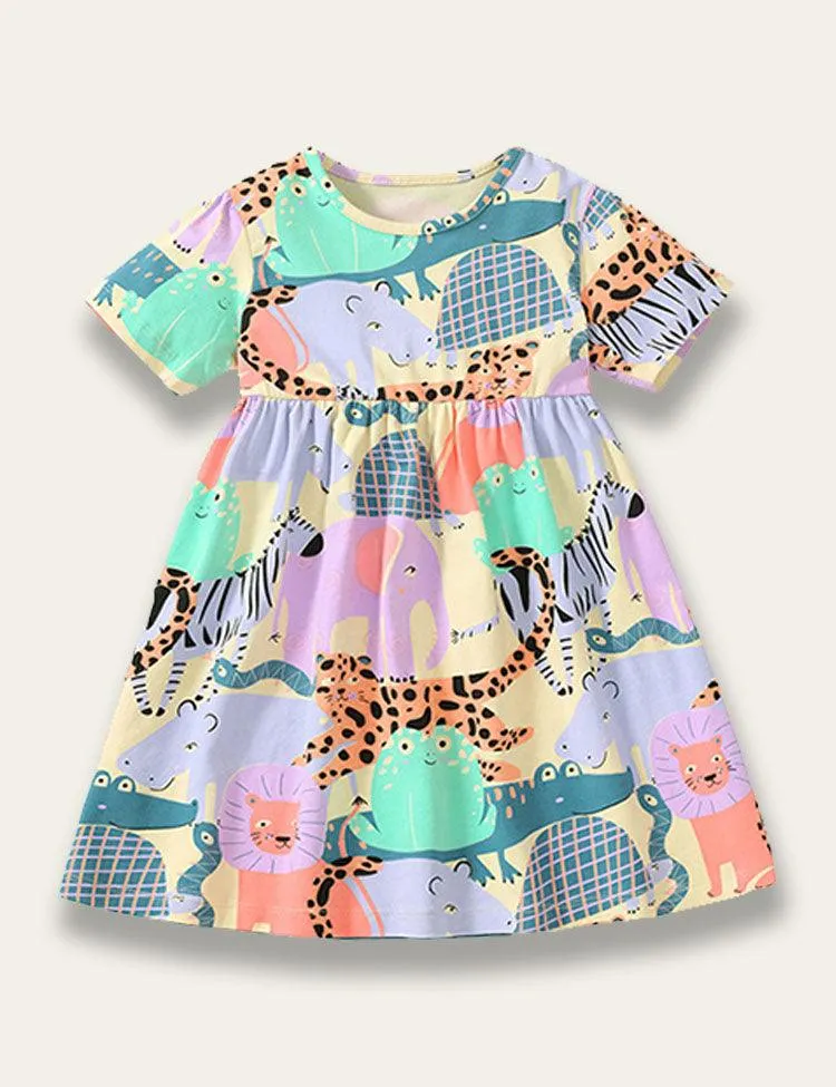 Cute Animal Print Dress