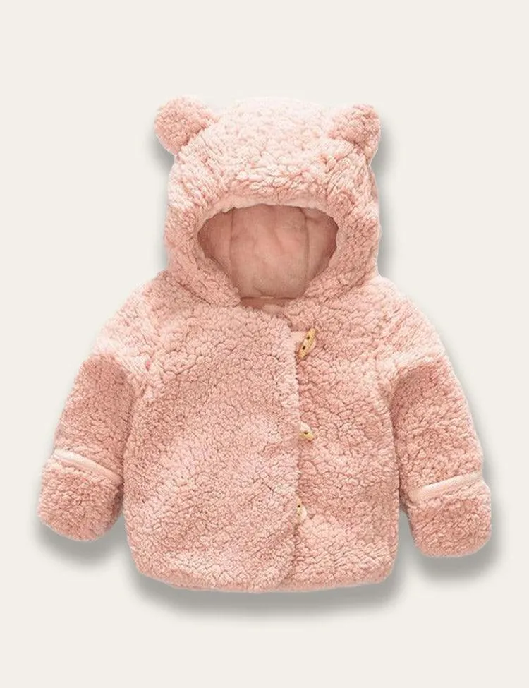 Cute Bear Plush Coat - Image 2