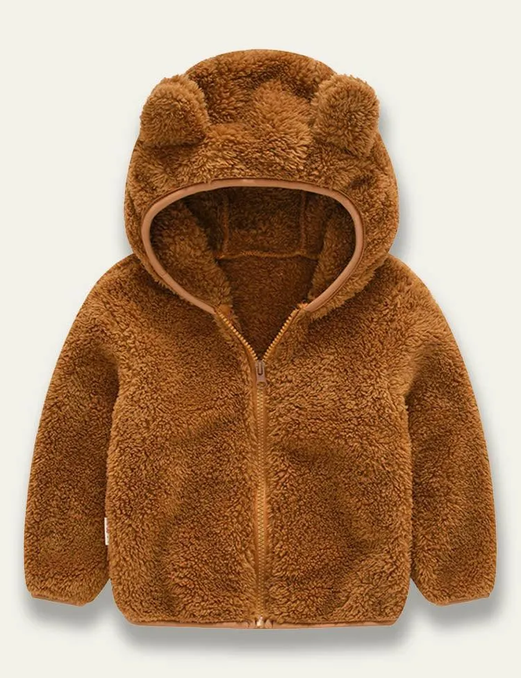 Cute Bear Plush Coat - Image 2