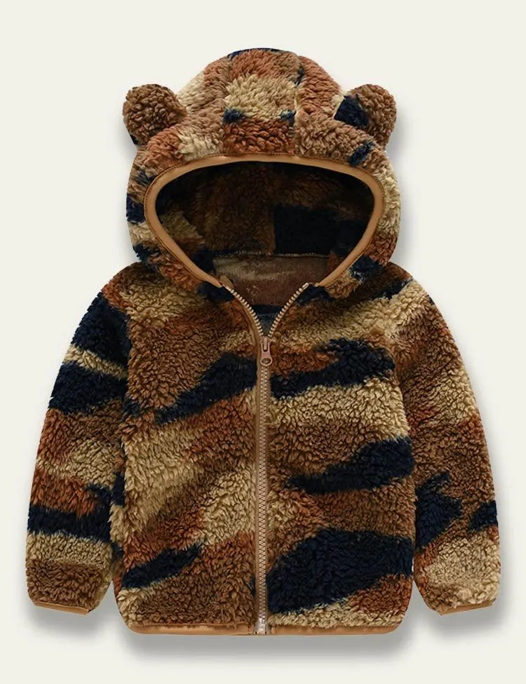 Cute Bear Plush Coat - Image 3