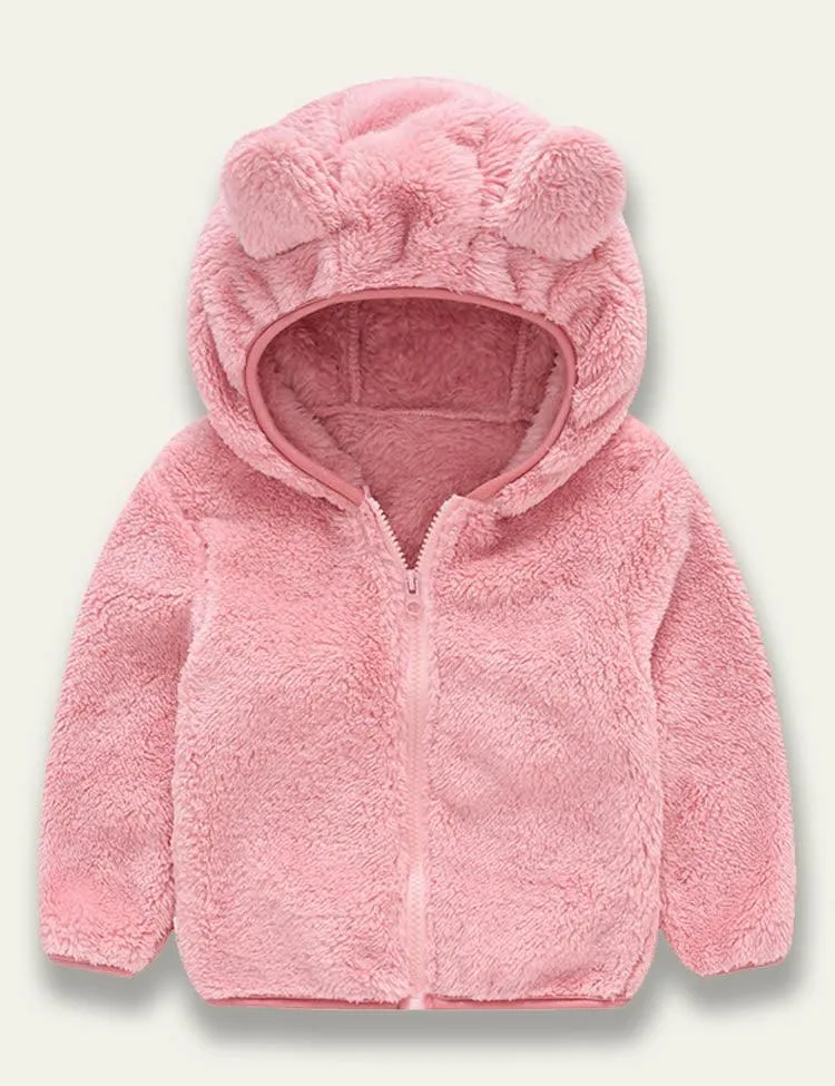 Cute Bear Plush Coat - Image 4