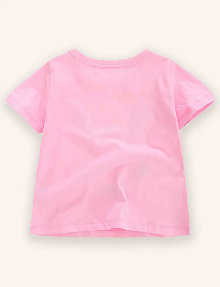 Cute Bunny Applique T-shirt - Image 2