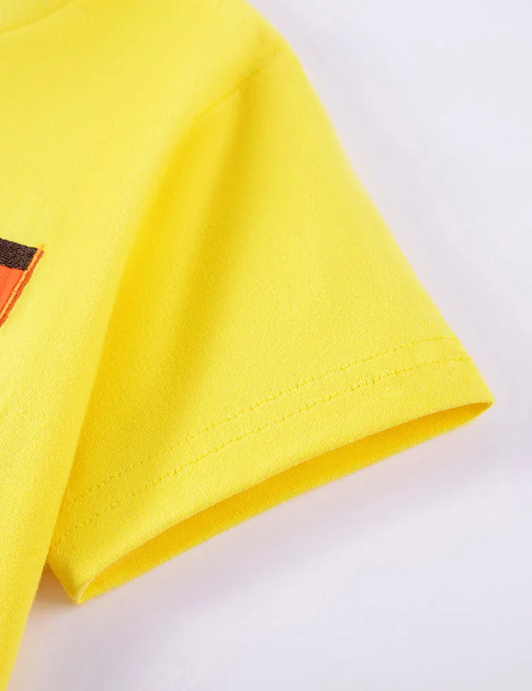 Cute Car Applique Cotton T-shirt - Image 2