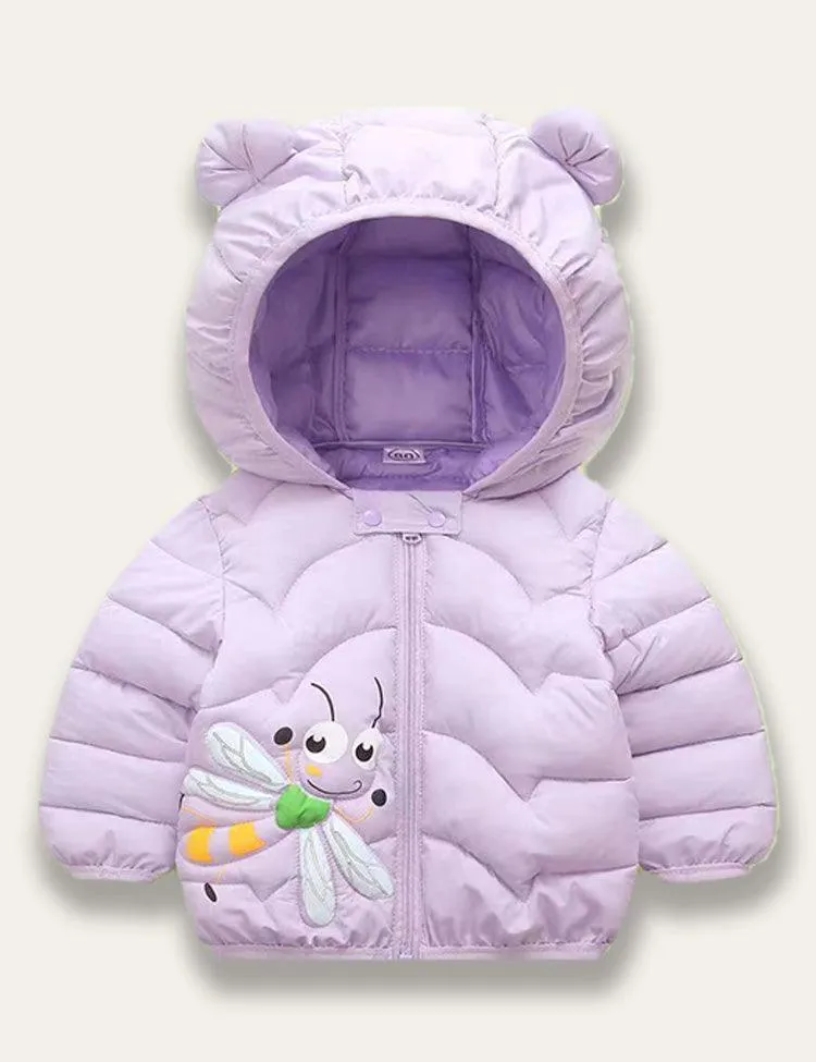 Cute Dragonfly Cotton Coat - Image 2