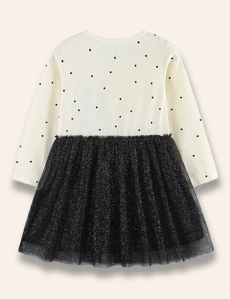 Cute Panda Appliqué Dress - Image 2