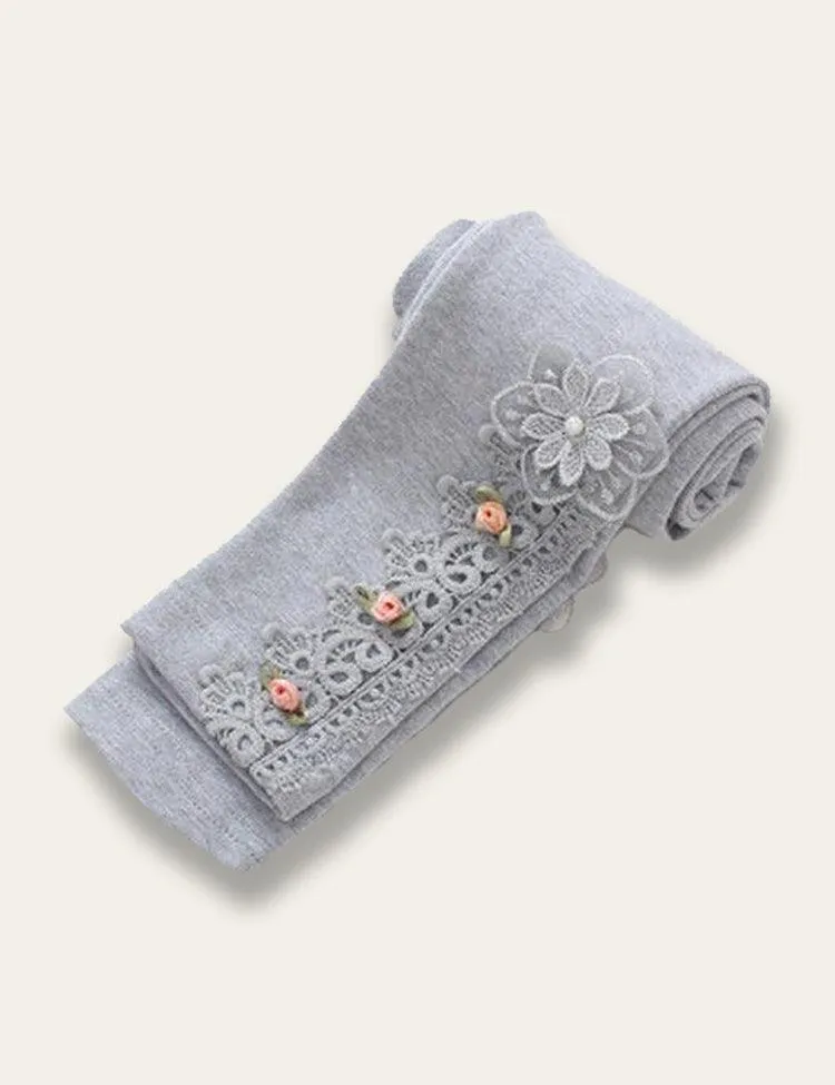 Cute Printed Embroidered Leggings - Image 10